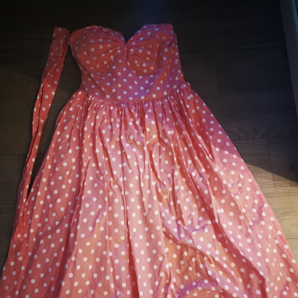 Hearts and Found pink pinup dress